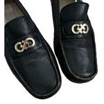 Cole Haan Shelby II Tumbled Leather driving Loafers Gold CH Logo Size 5.5 Black Photo 1