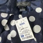 Jessica Howard  Navy Polka Dot Dress with Yellow Belt Photo 2