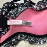 PINK - Victoria's Secret Victoria Secret PINK Lace Bralette Large Padded Racerback High Neck Underwire. Photo 3