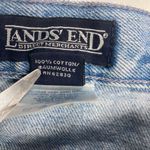 LANDS’ END Women’s High Rise “Mom Style” Jeans‎ Size 12 Inseam 27 Blue Photo 3