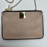 Ted Baker London Crossbody Bag Double Zip Leather Pink Clutch Chain Link Strap Photo 2