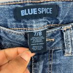 Blue Spice Jeans Womens 7/8 Denim Cotton Blend Stretch Side Leg Grommets Skinny Photo 4