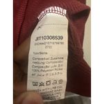 SheIn Womens XL Pullover Half Zip Burgundy Waffle Knit Long Sleeve Top Photo 6