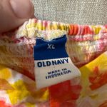 Old Navy  | Fitted Linen-Blend Tie-Shoulder Cropped Cami Top Size Large- smocked Photo 10