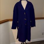 Rare vintage David Hayes Blue purple wool
Coat with red lining Size XL Photo 3