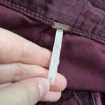 Free People Burgundy Floral Embroidery Scout Shorts Fray Hem Camo High Rise Sz 0 Photo 2