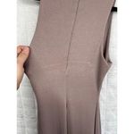 Naked Wardrobe Beige Brown High Neck Sleeveless Fitted Maxi Dress Size Small Photo 4
