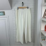 Natori NWT N White Cream Textured Wide Leg Pants Size XL FLAW Photo 9