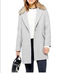 Topshop  Monica Faux Fur Collar Coat-NWT Photo 1