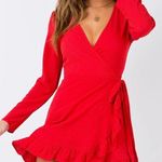 Princess Polly Wrap Dress Photo 0