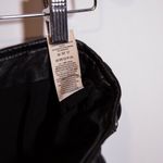 Free People  Charli Faux Vegan Leather Buckle Detail Moto Mini Skirt Black 10 Photo 2