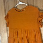 Aura Mini Dress Womens Size Medium Flutter Sleeve Babydoll Ruffle Boho Photo 2