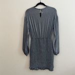 Pink Lily  | Silver Smoked Long Sleeve Dress Photo 3