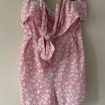 Pink Lily LPink lily daydreamer pink floral romper Photo 2