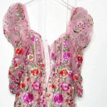 For Love & Lemons NWT Tayla Ruffle Corset Embroidered Puff Sleeve Dress Size XS Photo 7