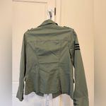 CAbi Cabo Olive Green Seargent Patch Military Jacket Photo 4