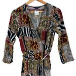 NWT Toxik3 Jumpsuit Womens L Multicolor Abstract Maximalist Tribal Eclectic Boho Size L Photo 1