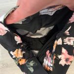 Tangerine  Black Floral Print Running Shorts With Liner Size XL Photo 3