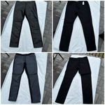 Banana Republic faux leather front black pants. Sz 6 Photo 15