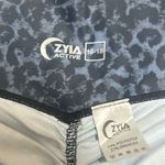 Active USA Zyia Active High Rise Leopard Scrunch Navy Blue Black 7/8 Leggings Size 16-18 Photo 4