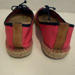 Tory Burch Ballet Espadrilles in Lipstick Pink and Navy Blue Flats Size 6 Photo 8