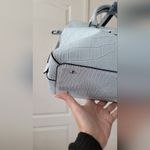 Guess  Anne Marie Faux-Leather Dome Satchel in Light Blue Photo 8