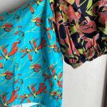 SNOW XUE GAO New York Floral Printed Milk Maid Top Blue Size 6 Photo 12