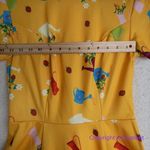 Unique Vintage  Gwynnie Bee Garden‎ Party Yellow Dress, M Photo 6