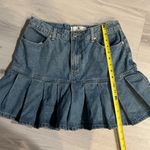 Denim Pleated‎ Mini Skirt Blue Size undefined Photo 7