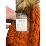 Rue 21 Beanie Hat Womens Beanie Burnt Orange Cable Knit Pom Pom Soft Warm Winter Photo 2