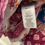 BeachLunchLounge Silky Boho Smocked Blouse Size M Photo 3