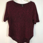 Forever 21 Burgundy Short-sleeved Medium Shirt Photo 0