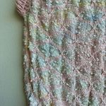 Vintage Popcorn Pink Colorful Funky Sleeveless Relaxed Sweater Size XS Small Photo 1