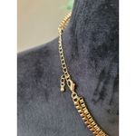 Women's Statement Multicolor Gemstone Necklace With Gold Chain And Lobster Lock Photo 5