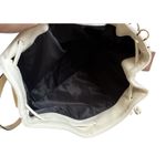 Victoria's Secret Victoria’s Secret White Faux Leather Pull String Backpack Casual Shoulder Bag Photo 4