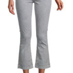 Articles of Society  London Crop High-Rise Kick Flare Flair Jeans Lanai in Grey Photo 0