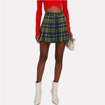 We Wore What Green Blue Classic Plaid Tennis Skirt NWT Size 2 Photo 9