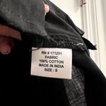 Jennifer & grace button down blouse shirt embroidered black size S cotton Photo 5