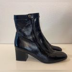 Tamara Mellon Patent Leather Black Ankle Boots Size 38.5 Photo 4