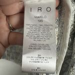 IRO NEW  Silver Metallic Cream Blazer Jacket Cotton Linen Blend Womens 42 Holiday Photo 6