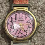 Unitron women’s vintage‎ pink genuine leather adjustable watch Photo 2