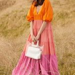 STAUD NWT  Meadow Colorblock Tiered Maxi Dress Size XS Photo 9