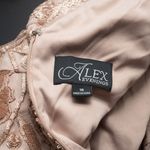 Alex Evenings  Long Embroidered Lace Cap Sleeve Gown Photo 3