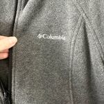 Columbia Full Zip Fleece Jacket in Dark Charcoal Gray Size S Photo 3