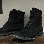 Naughty Monkey Black Suede Army Boots Photo 5