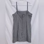 Urban Outfitters Outfitter Black White Houndstooth Sleeveless Mini Dress size medium Photo 4