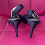 Adrianna Papell  Fiora Navy Slingback Peep Toe Heels Photo 3