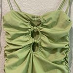 Tularosa Green Ruched One-Piece Swimsuit, Luella One Piece in Green Moss size Xs Photo 4
