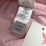 Sea Angel  Bikini Bottoms High Rise Ruched Tie Sides Textured Pink M Photo 5