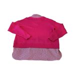 Ralph Lauren Lauren  Woman’s Pink Cotton‎ Paisley Layered Look Sweater Shirt XL Photo 3